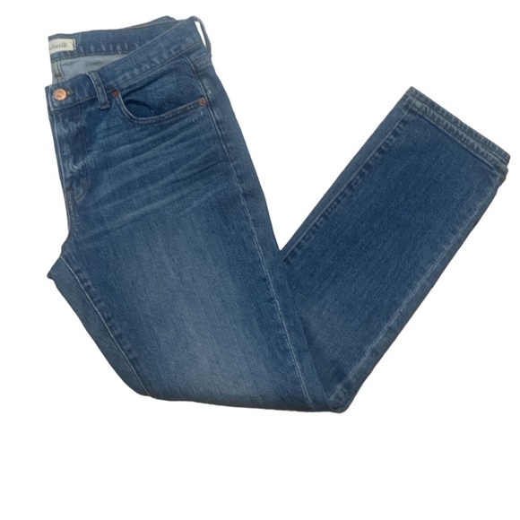 Madewell Slim BoyJean Pant High Rise Blue Indigo Wash Boyfriend Retro Denim 27 - Picture 2 of 8